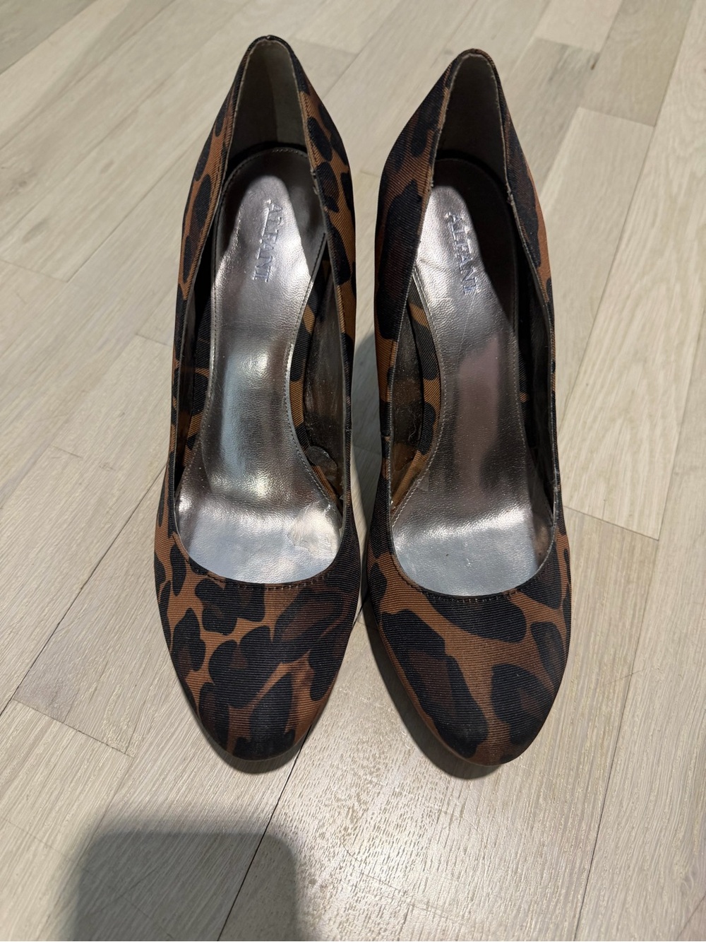 Alfani Leopard-Print Pointed Pumps in Brown and Black